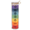 Tall Seven Chakra Scented Jar Candle