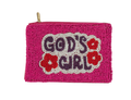Ladies Fully Beaded GOD'S GIRL Themed Coin Purse