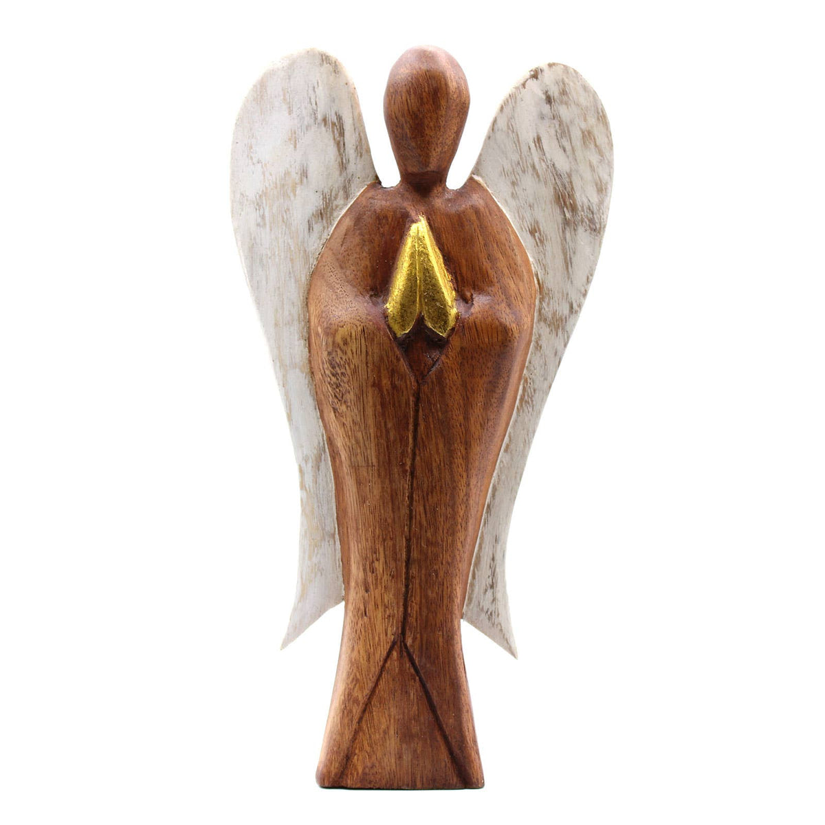 Hati-Hati Angel Love Sculpture - Hand Carved, 20cm