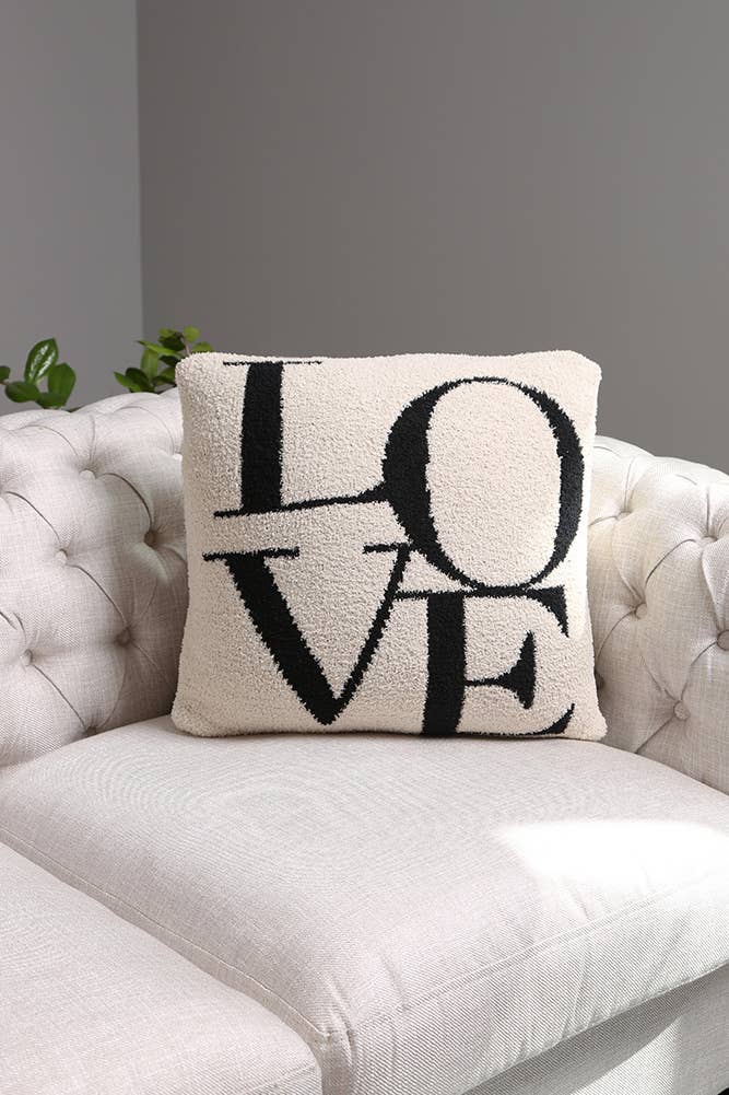 Letterform Design Cushion Cover