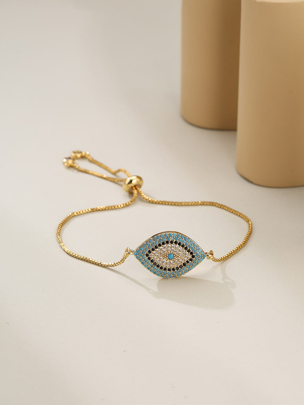 Women's Cubic Zirconia Eye Decor Bracelet