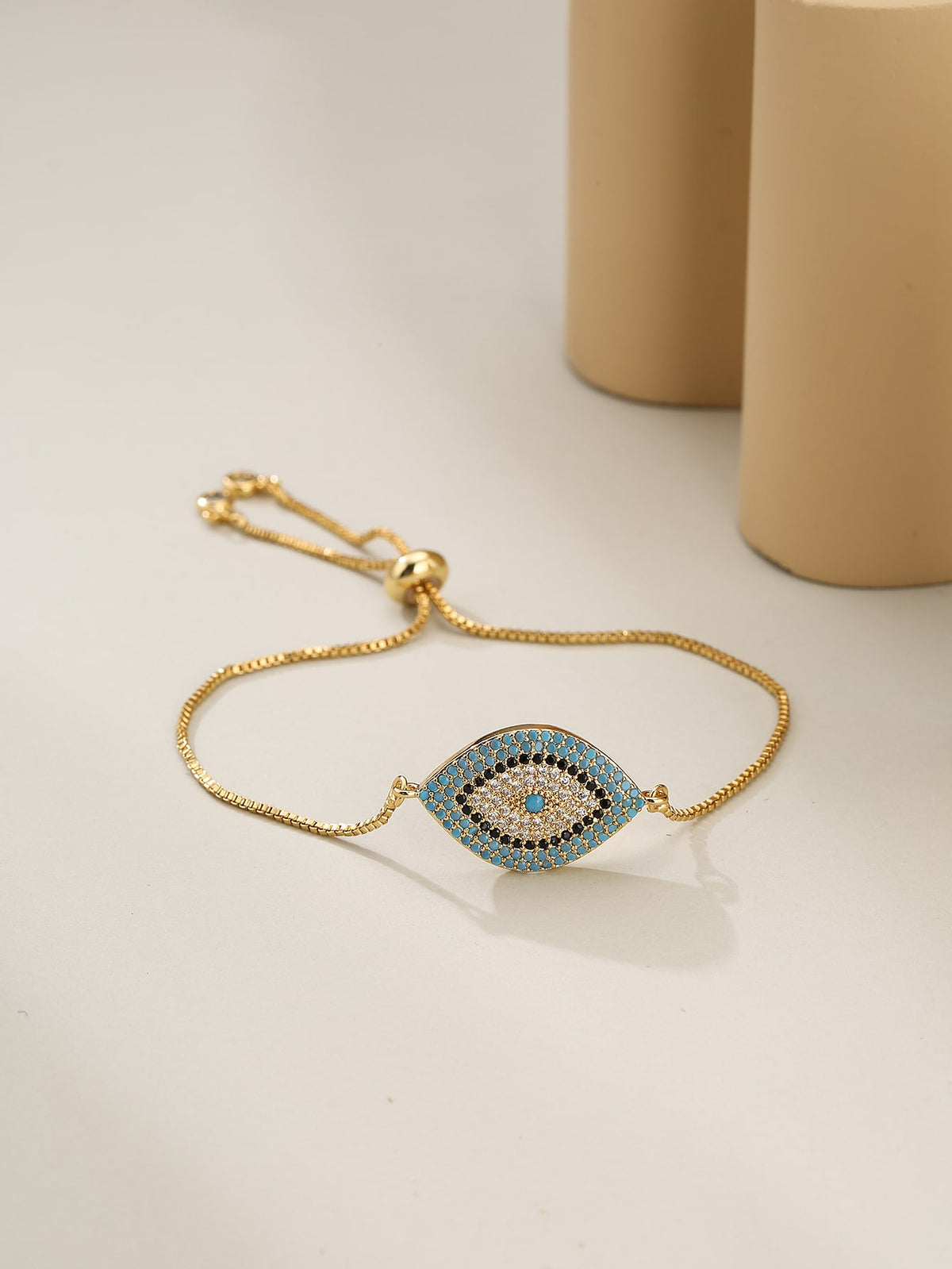 Women's Cubic Zirconia Eye Decor Bracelet