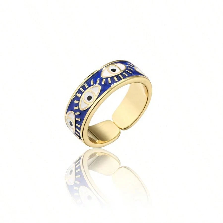 Women's Vintage Demon Eye Open Ring