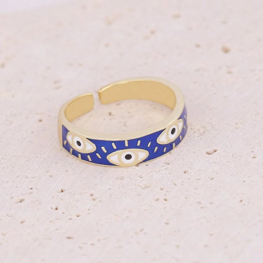 Women's Vintage Demon Eye Open Ring