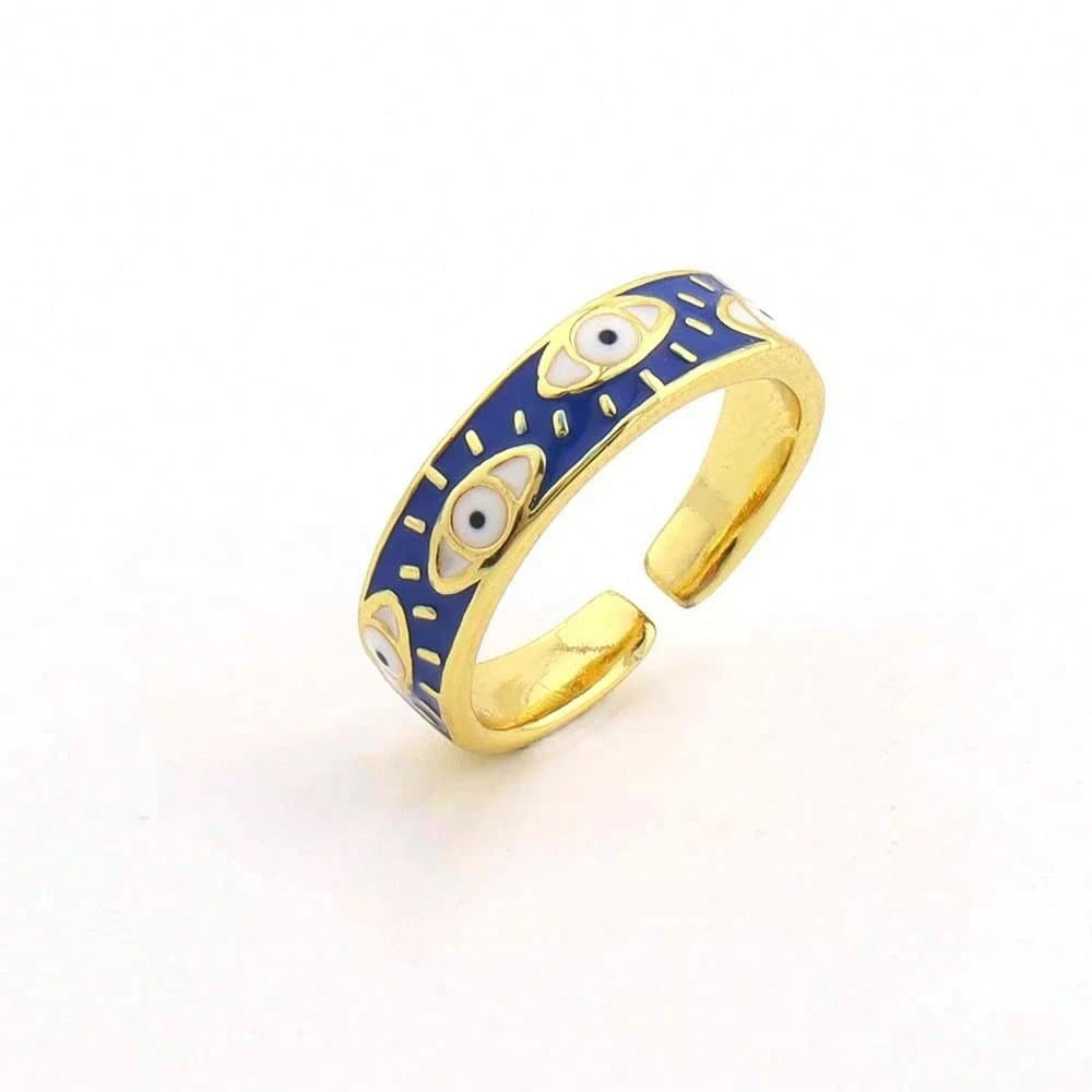 Women's Vintage Demon Eye Open Ring