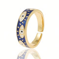 Women's Vintage Demon Eye Open Ring