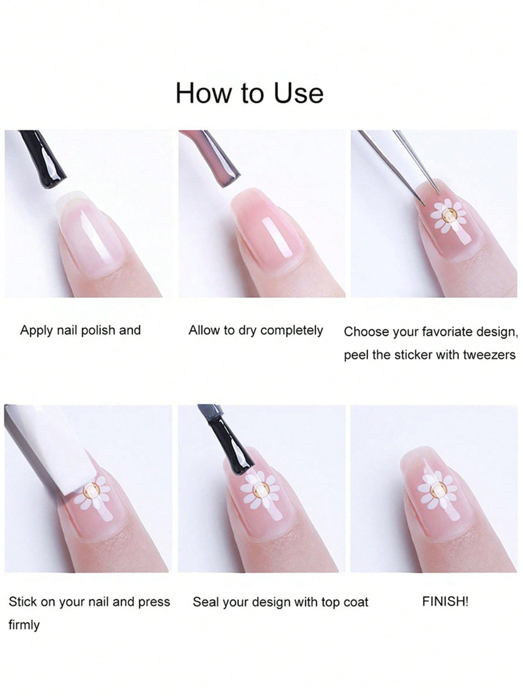 5D Star Eyes Snake Totem Nail Art Stickers