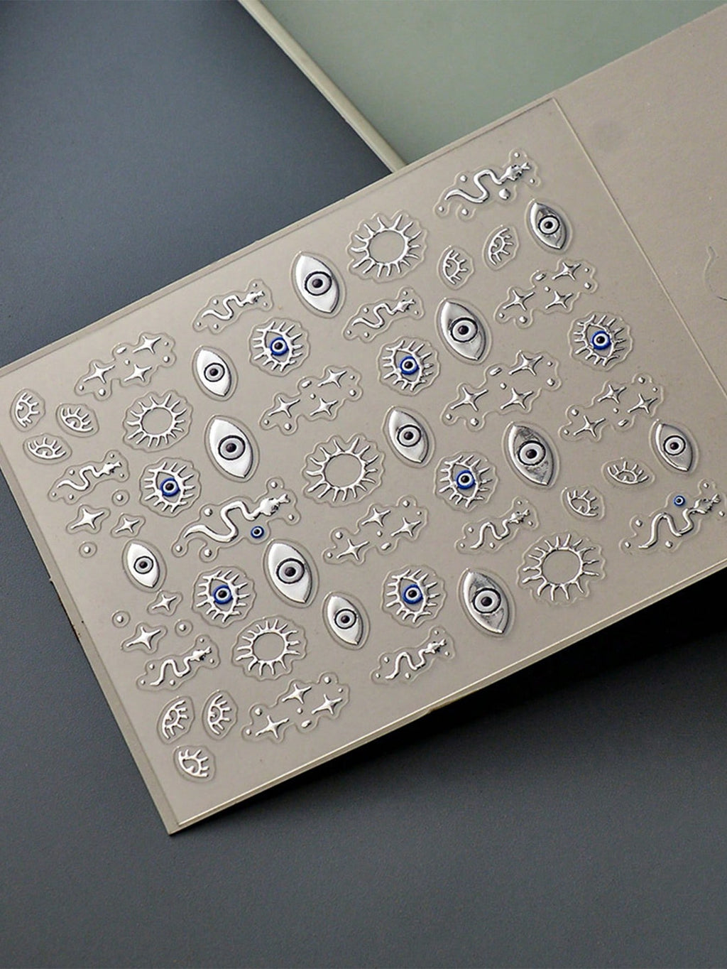 5D Star Eyes Snake Totem Nail Art Stickers
