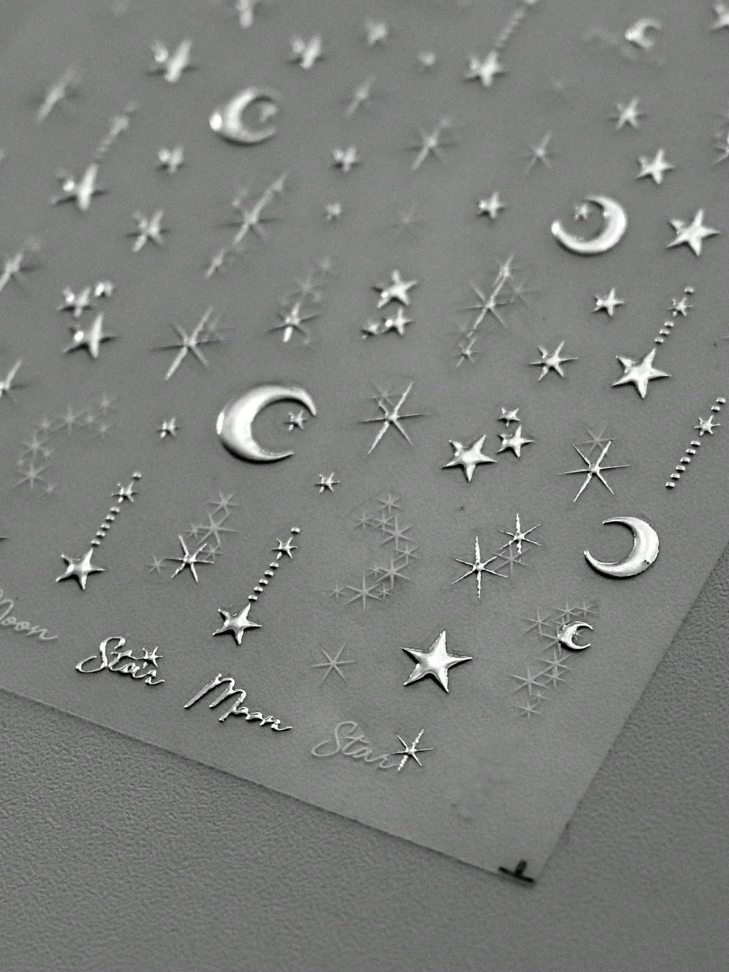 Gold Color Moon Starlight 3D Nail Art Stickers