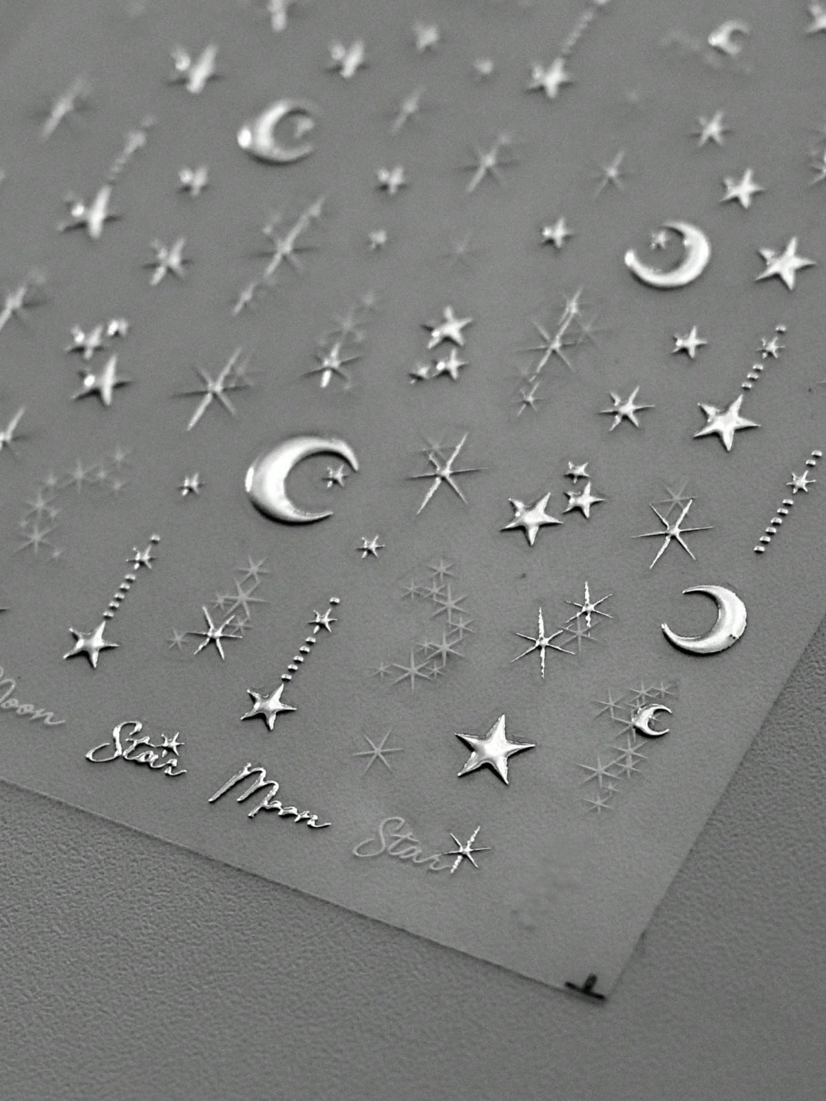 Gold Color Moon Starlight 3D Nail Art Stickers