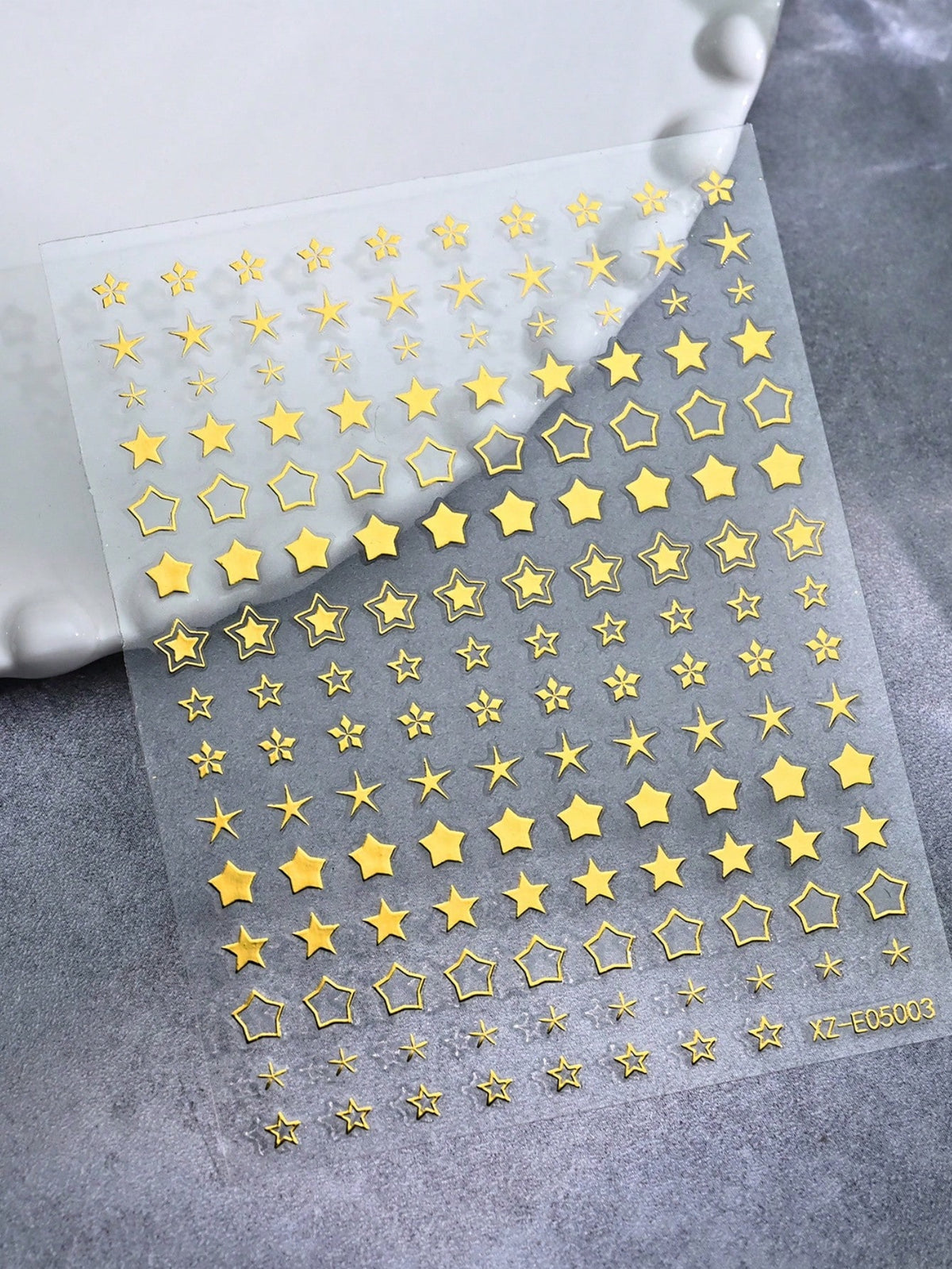 6pcs Star Moon Nail Art Stickers