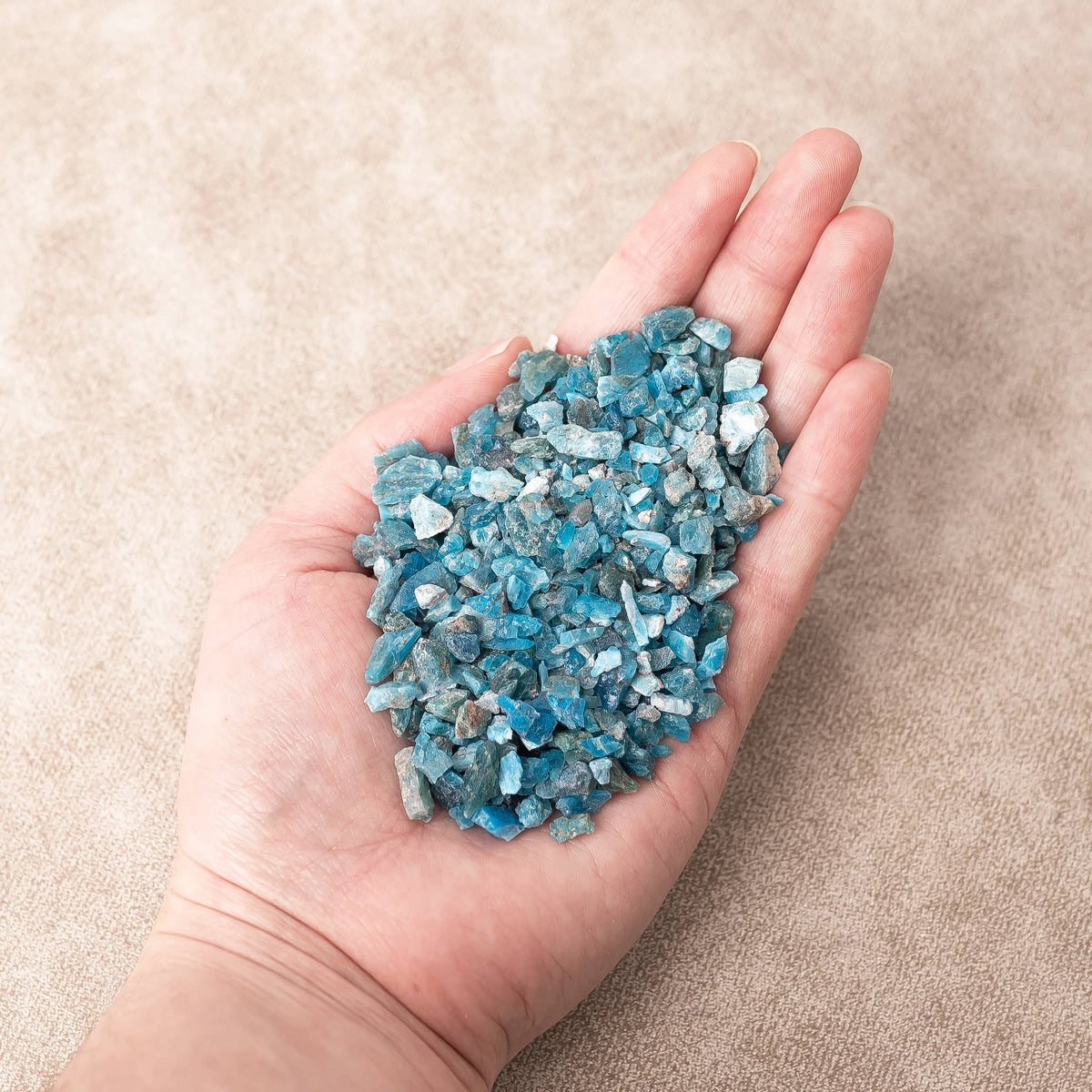 Rough Blue Apatite Crystal Mini Chips - Crystal Points