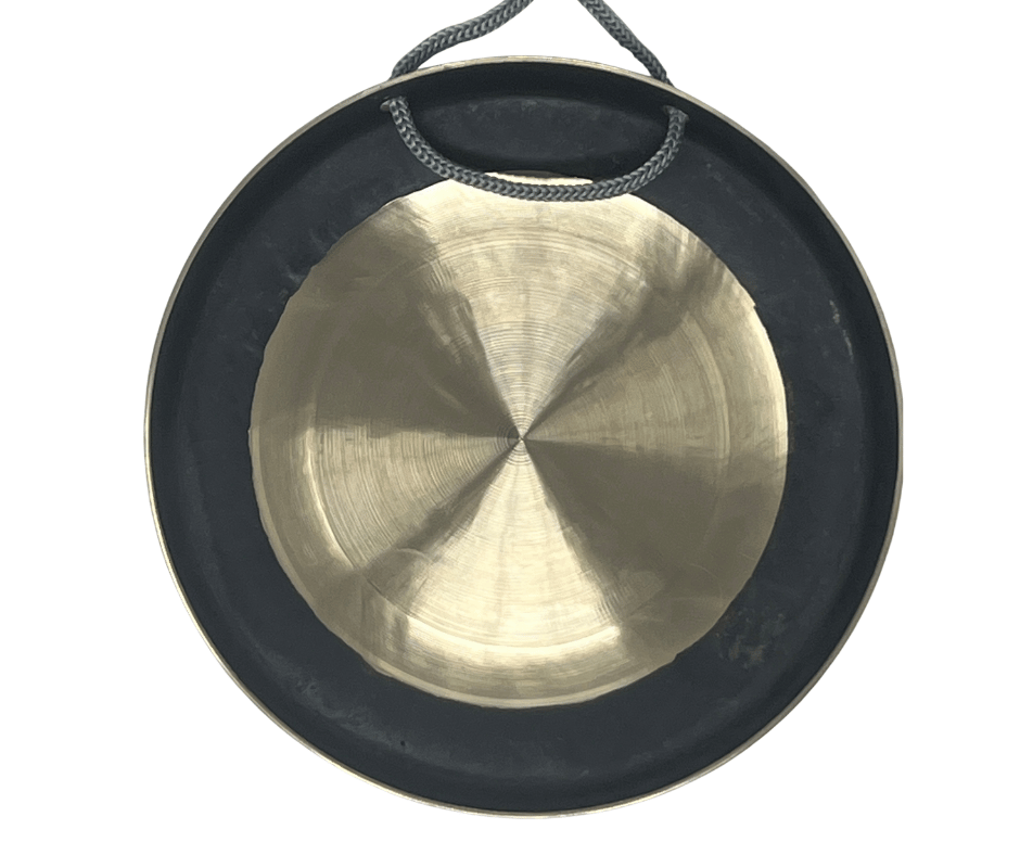 6 Inch Om Serenity Earth Gong (Curved Edge) (Black Edge)
