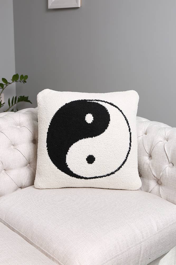 Yin Yang Pattern Cushion Cover