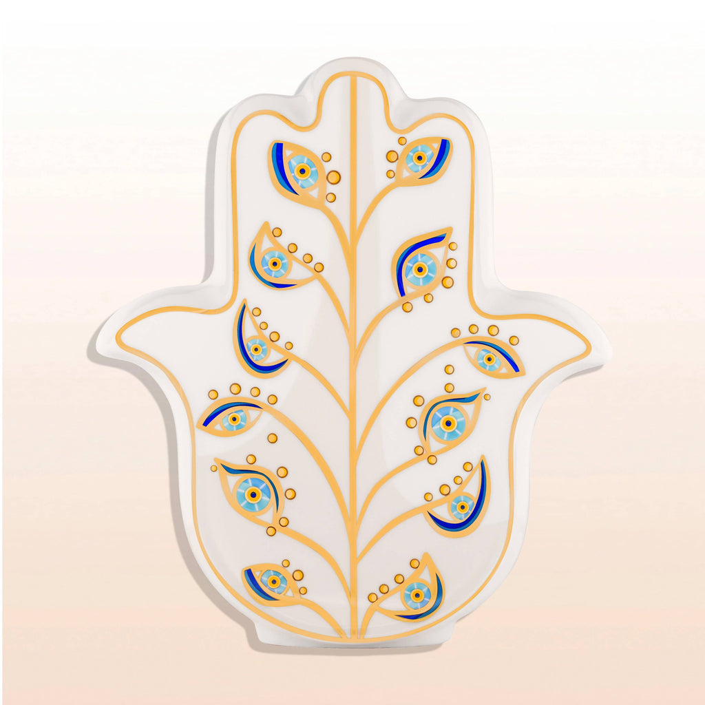 Illuminated Protection - Hamsa Statue