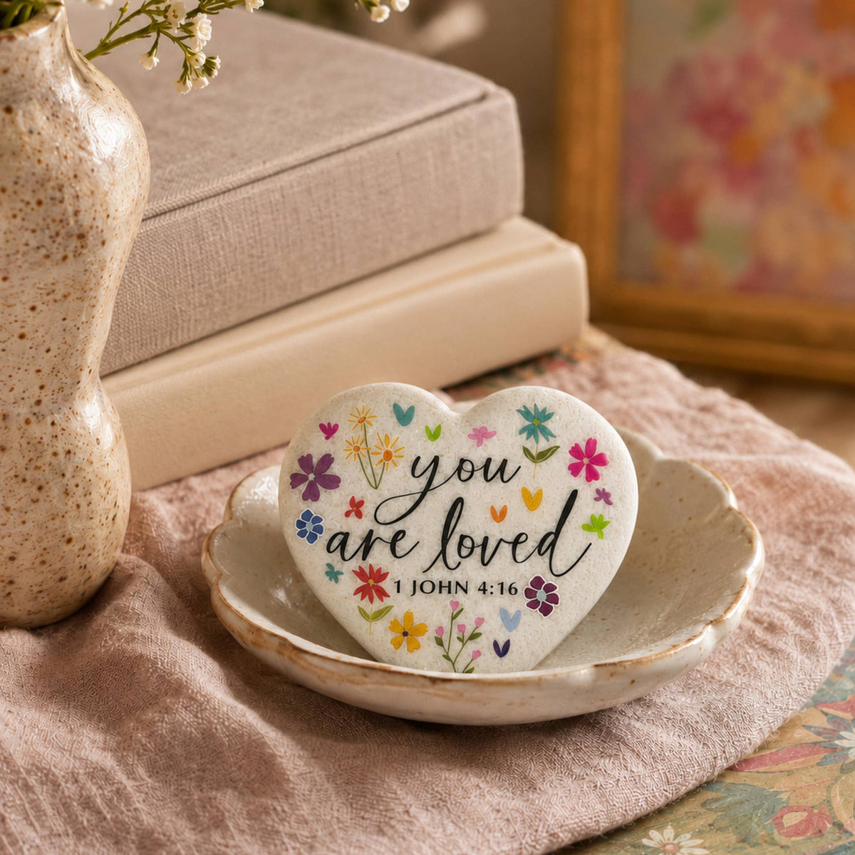 Stone Heart Floral You Are Love
