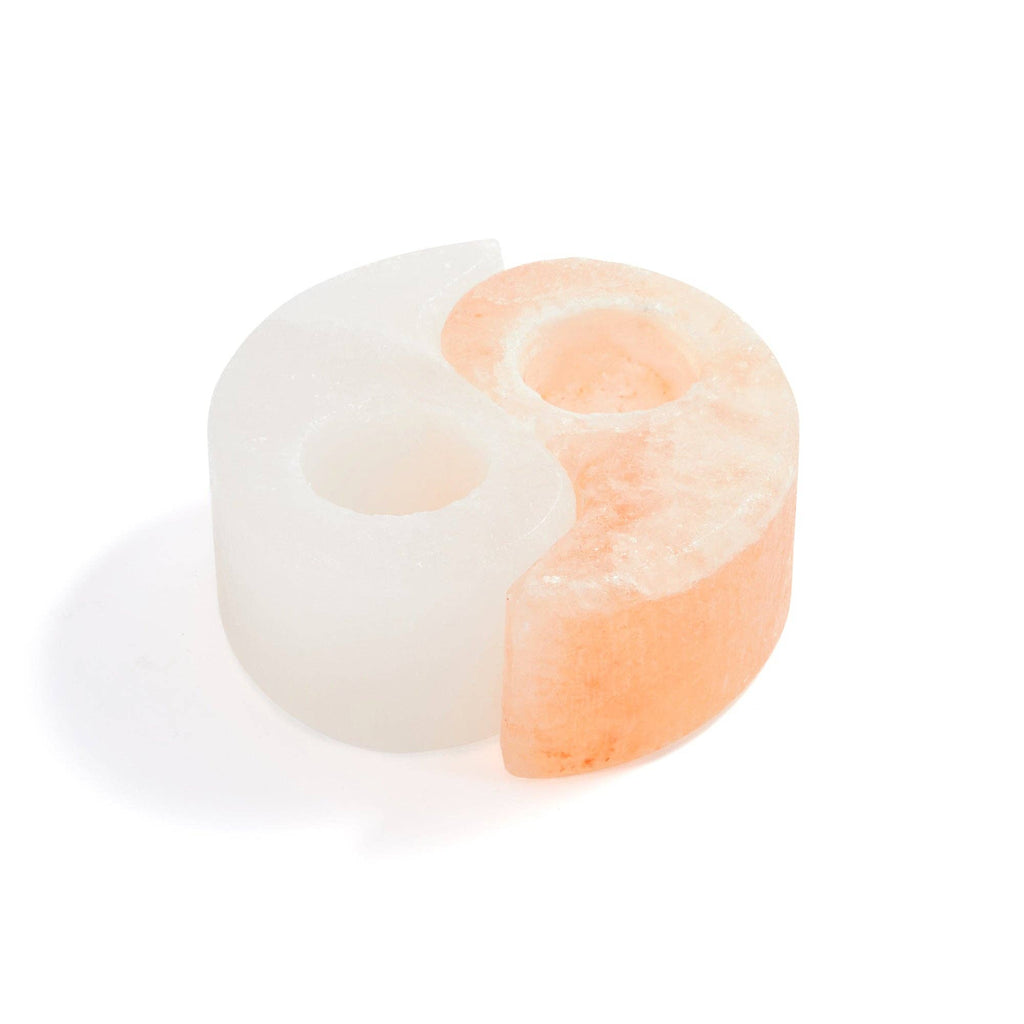Myga Himalayan Salt Tealight Holder - Yin Yang