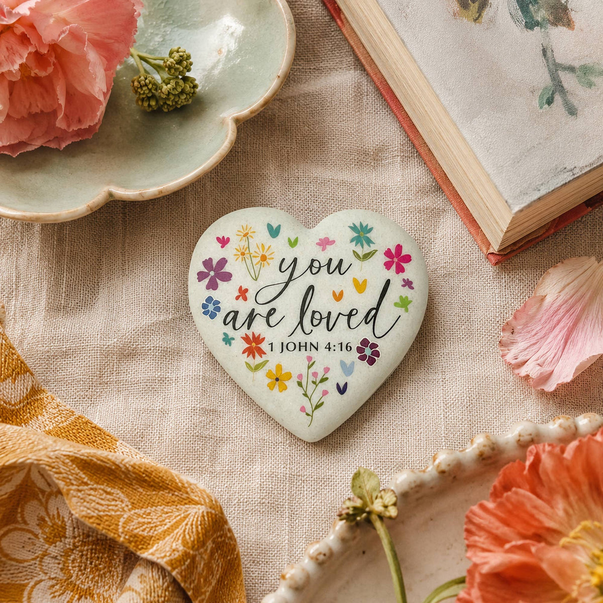 Stone Heart Floral You Are Love