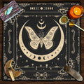 Moon Phase Floral Velvet Tarot Altar Cloth TLB1003