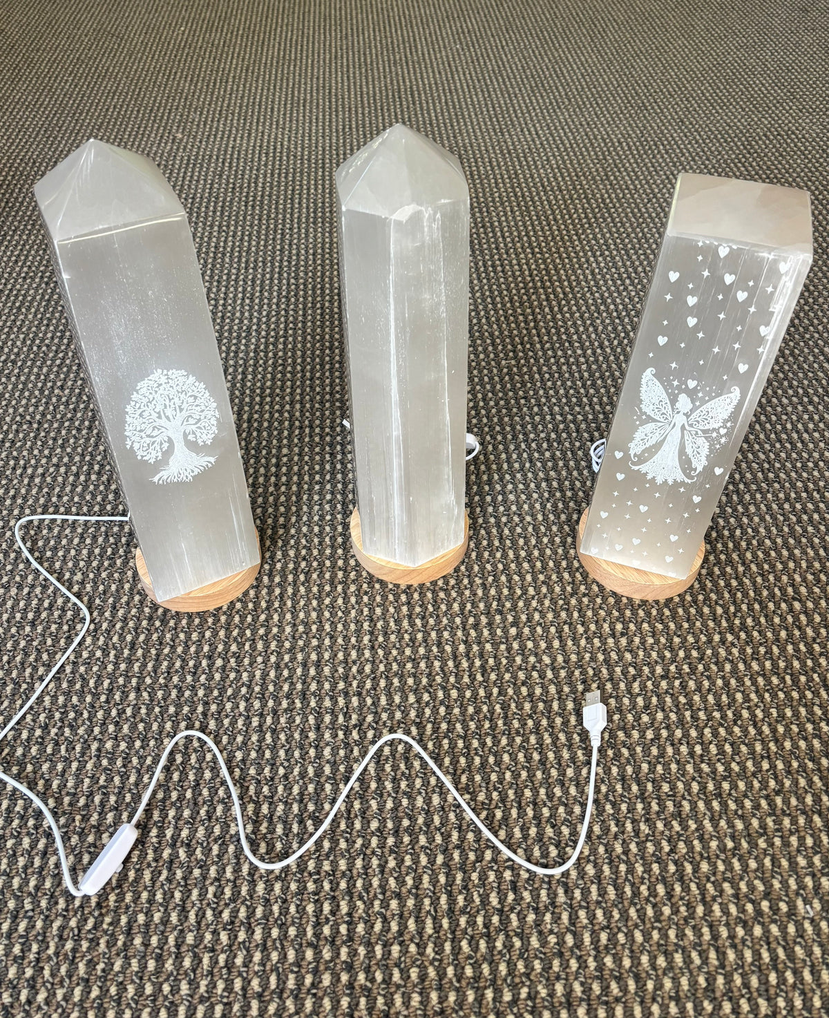 Selenite Lamps