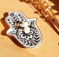 Hamsa Ceramic Jewelry Tray