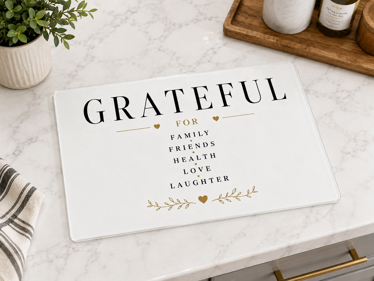 Grateful Cutting Board Serving Platter