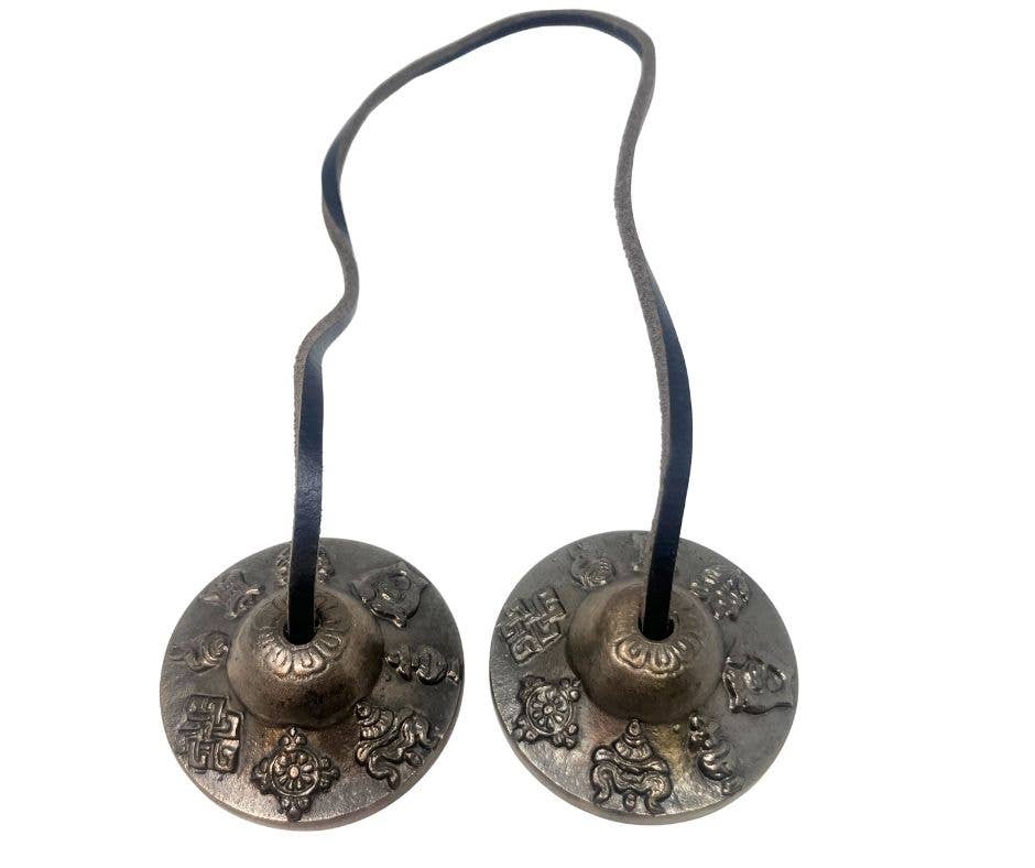 Regular Tingsha (5 metals) - Medium (Mixed Designs)