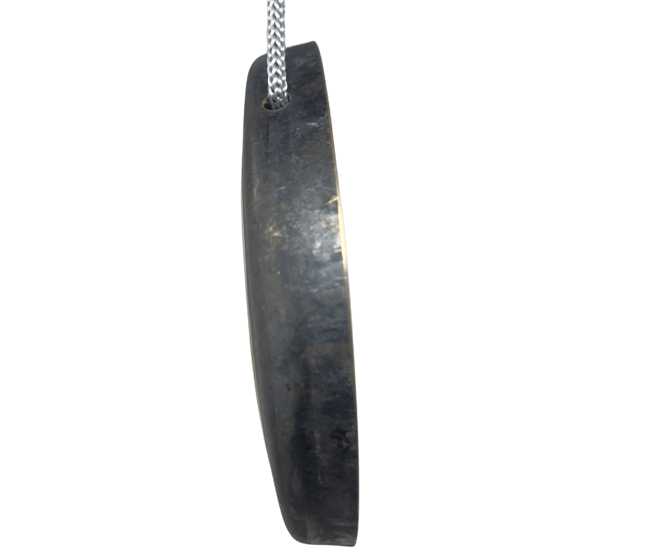6 Inch Om Serenity Earth Gong (Curved Edge) (Black Edge)