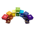3.75 Inch Bowl Metal Chakra Paper Box -7 Color Set