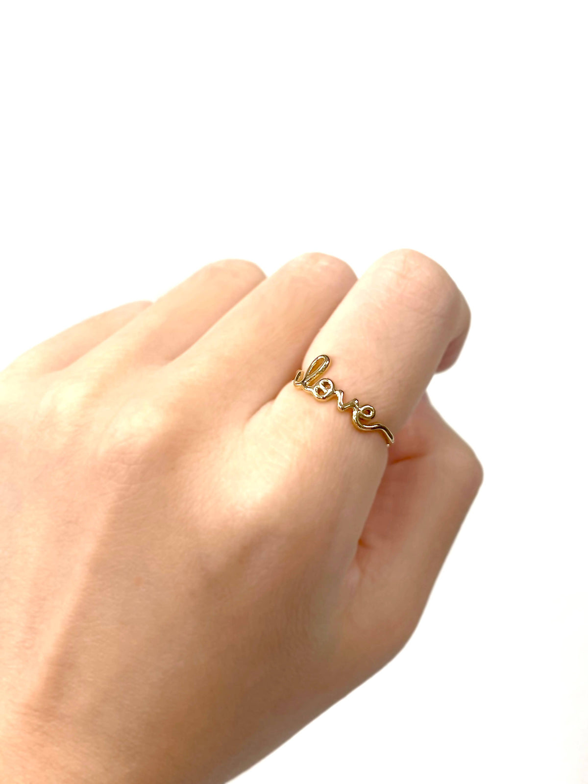 Love Stainless Steel Adjustable Ring