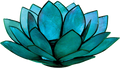 Blue Lotus Capiz Shell Tea Light Holder