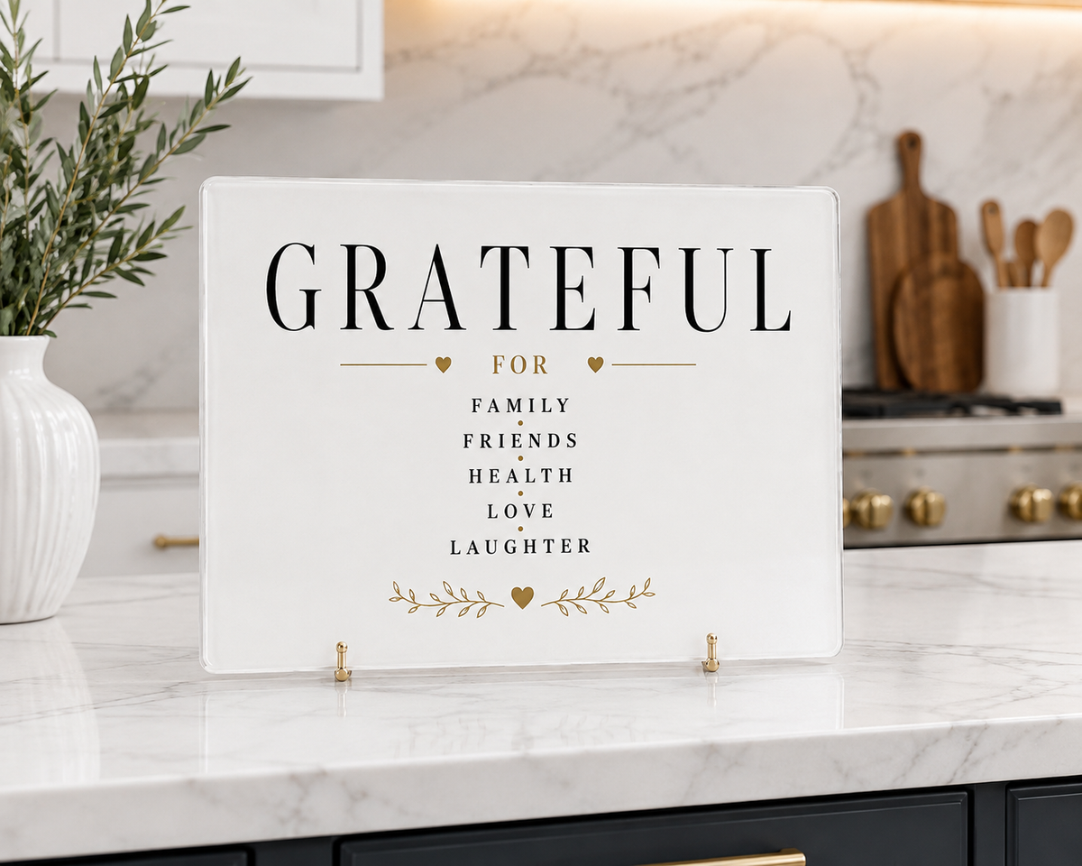 Grateful Cutting Board Serving Platter