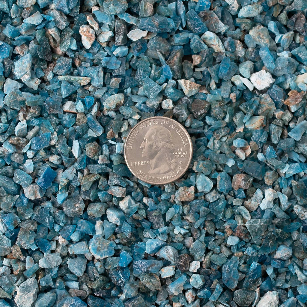 Rough Blue Apatite Crystal Mini Chips - Crystal Points