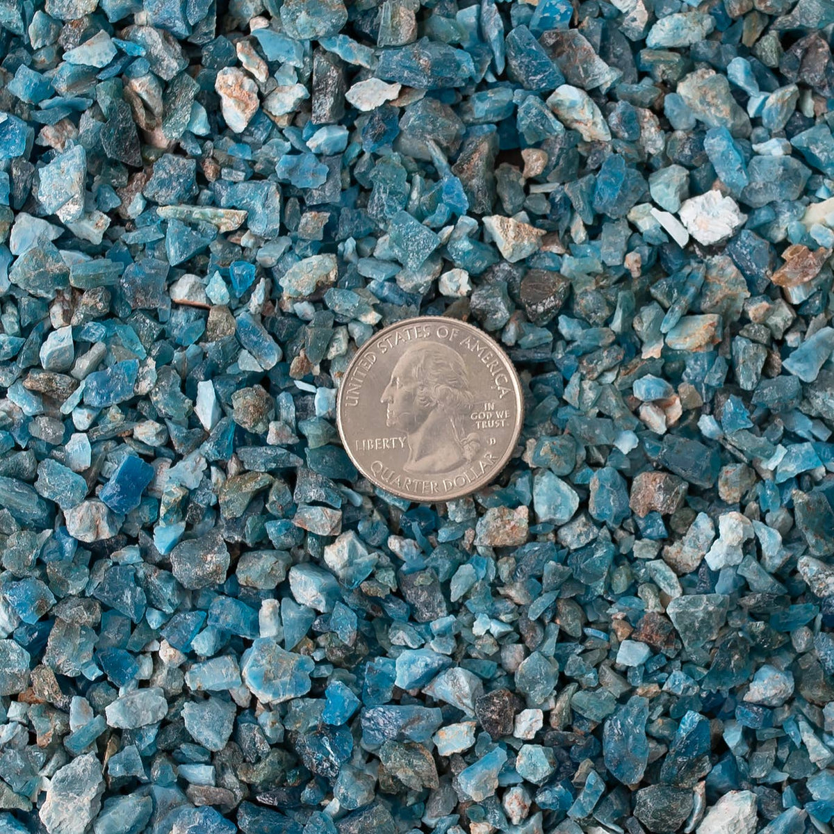 Rough Blue Apatite Crystal Mini Chips - Crystal Points