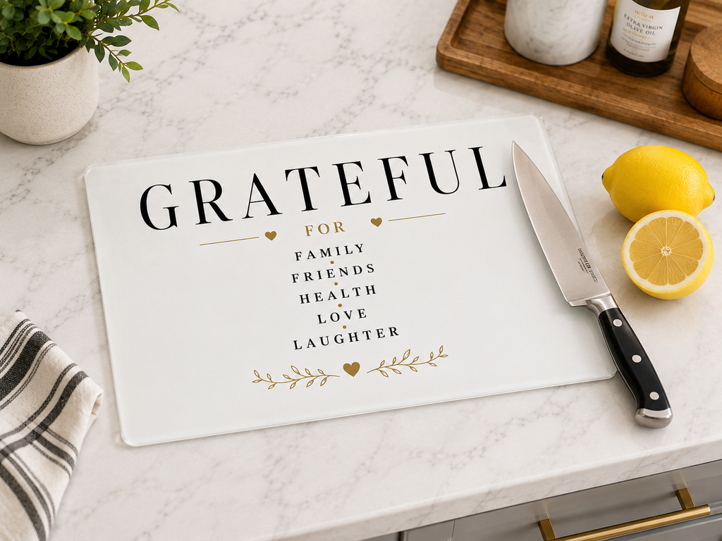 Grateful Cutting Board Serving Platter