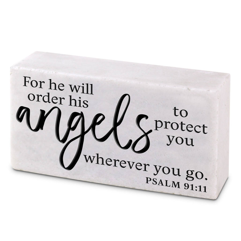 Cast Stone He Will Order Angels