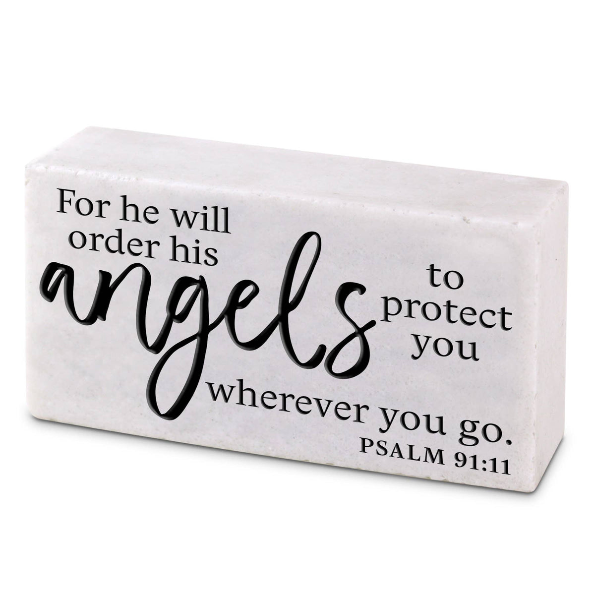 Cast Stone He Will Order Angels