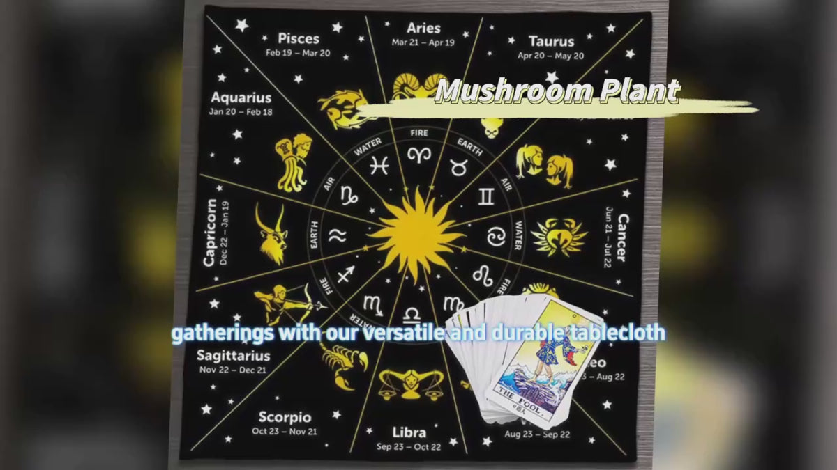Moon Phase Floral Velvet Tarot Altar Cloth TLB1003